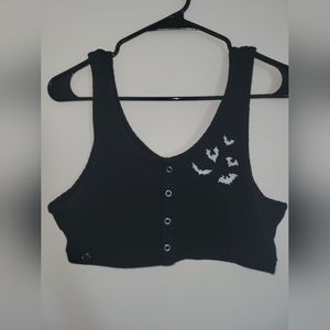 BLACKTHORN embroidered bat lounge bra